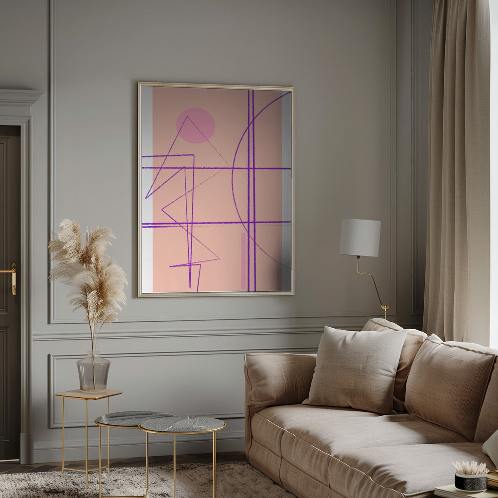 Angular Lines No 14 Poster
